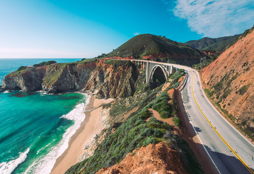 Dramatic view of a rocky coastline in North America.